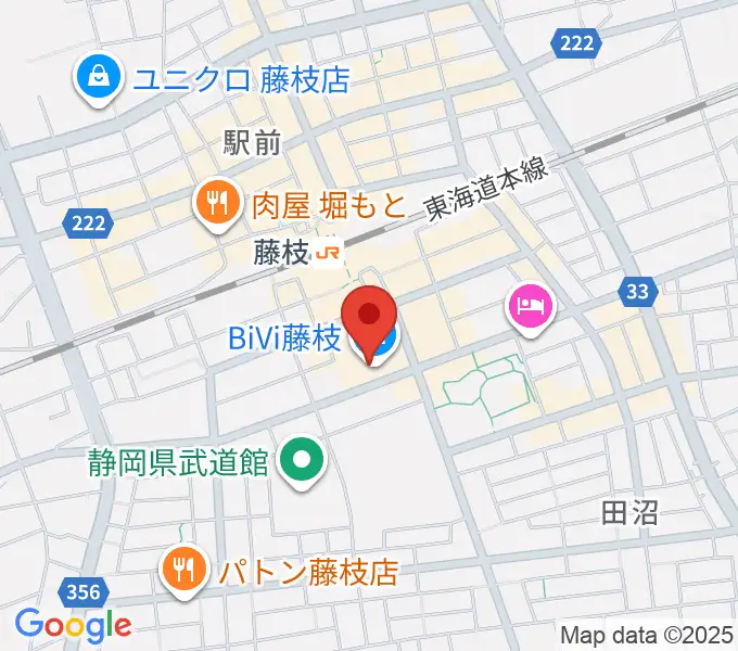 藤枝シネ・プレーゴの地図
