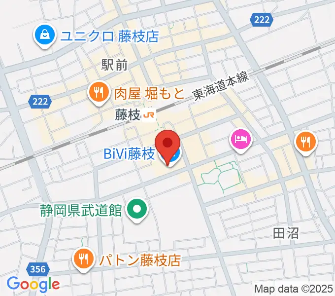藤枝シネ・プレーゴの地図