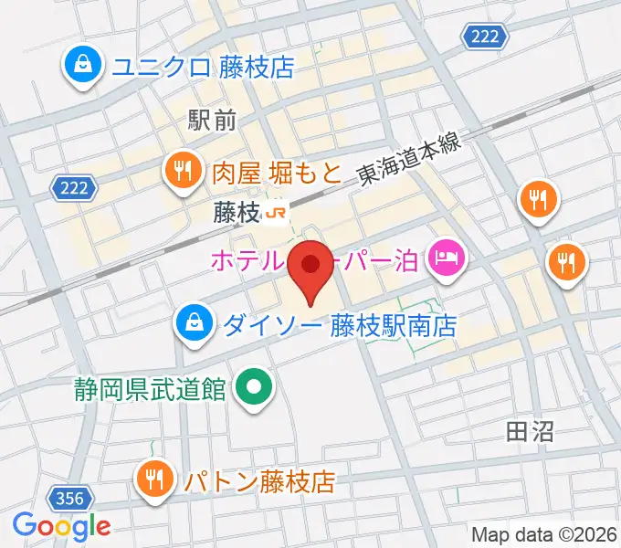 藤枝シネ・プレーゴの地図