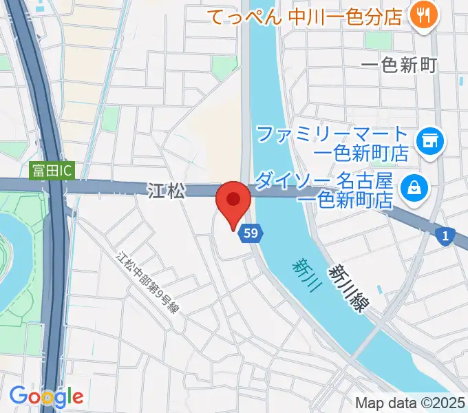 シネマワールド中川の地図
