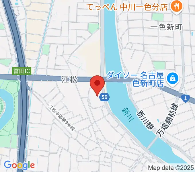 シネマワールド中川の地図