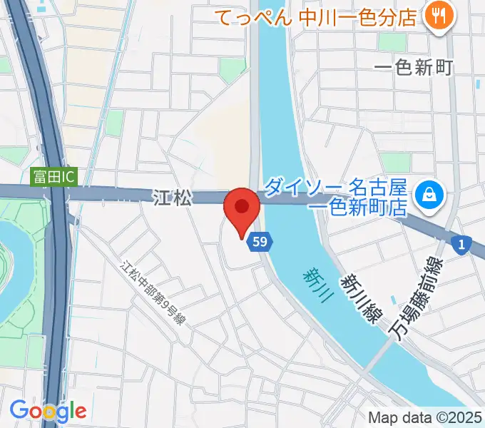 シネマワールド中川の地図