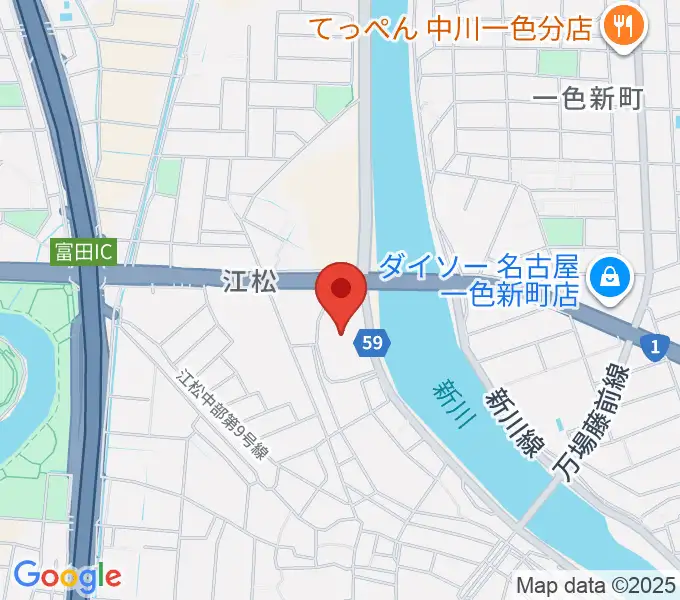 シネマワールド中川の地図
