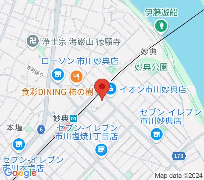 イオンシネマ市川妙典の地図