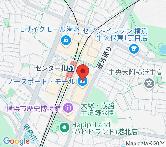 イオンシネマ港北ニュータウンの地図