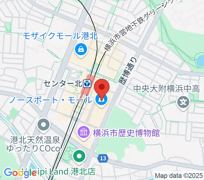イオンシネマ港北ニュータウンの地図