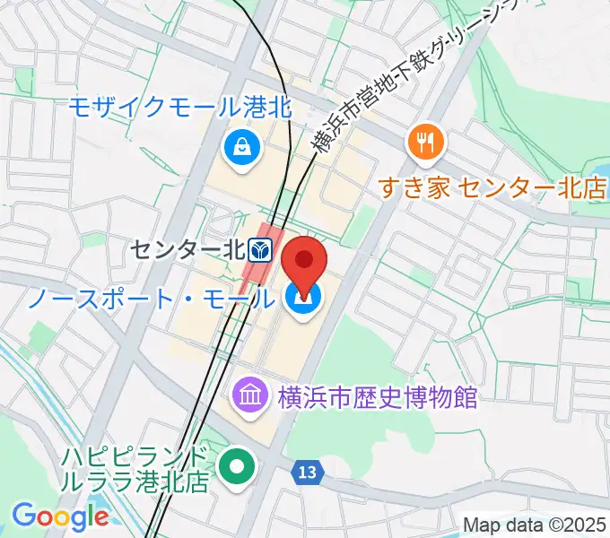 イオンシネマ港北ニュータウンの地図
