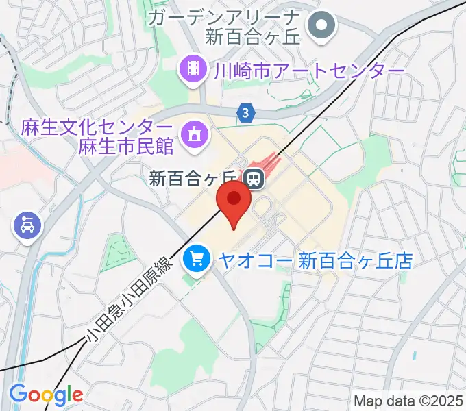 イオンシネマ新百合ヶ丘の地図