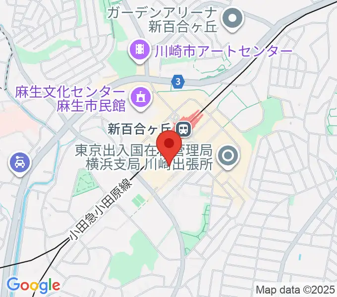 イオンシネマ新百合ヶ丘の地図