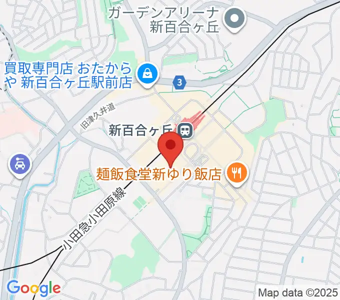 イオンシネマ新百合ヶ丘の地図