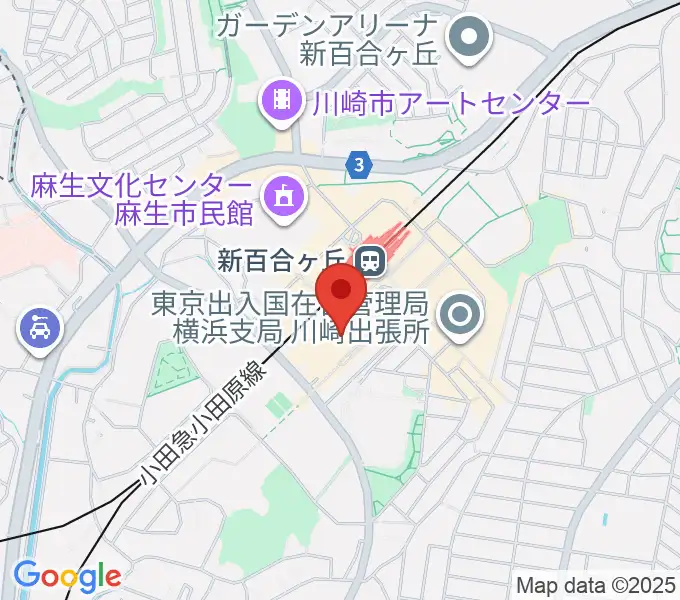 イオンシネマ新百合ヶ丘の地図