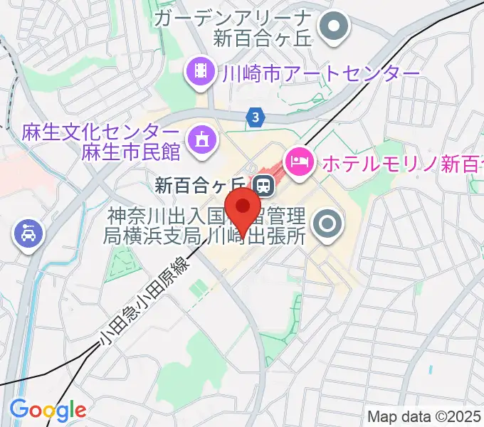 イオンシネマ新百合ヶ丘の地図