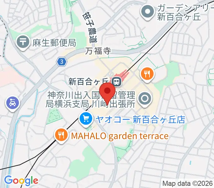 イオンシネマ新百合ヶ丘の地図