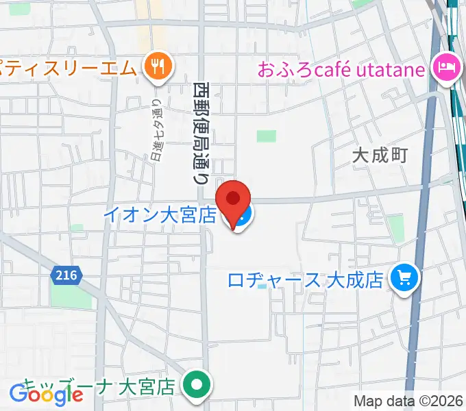 イオンシネマ大宮の地図