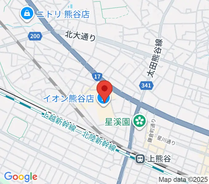 イオンシネマ熊谷の地図
