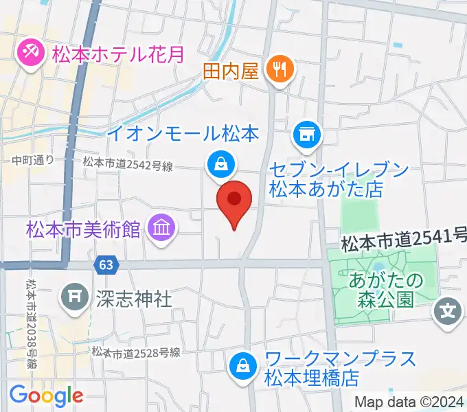 イオンシネマ松本の地図