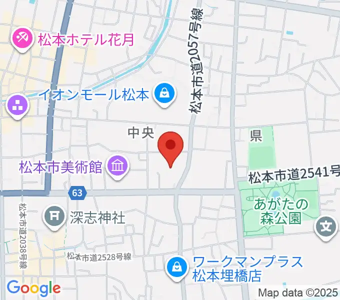 イオンシネマ松本の地図