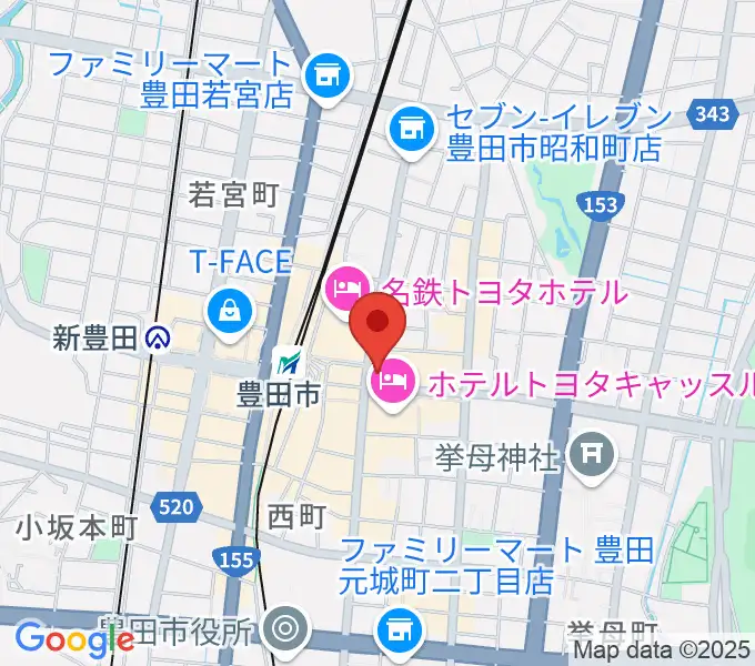 イオンシネマ豊田KiTARAの地図