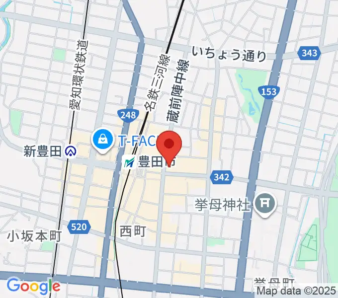 イオンシネマ豊田KiTARAの地図