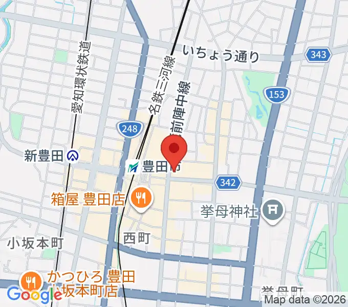 イオンシネマ豊田KiTARAの地図