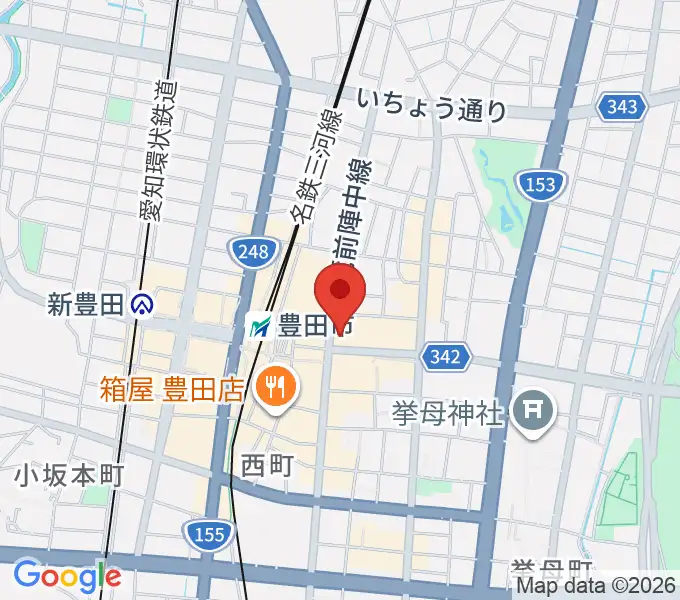 イオンシネマ豊田KiTARAの地図