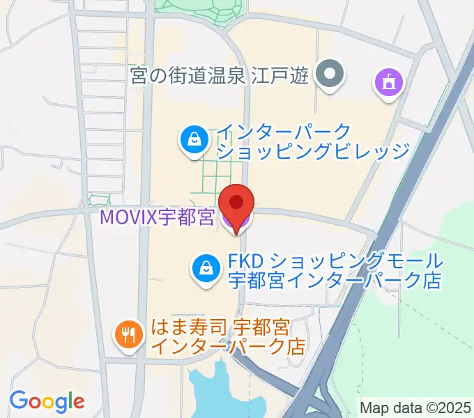 MOVIX宇都宮の地図