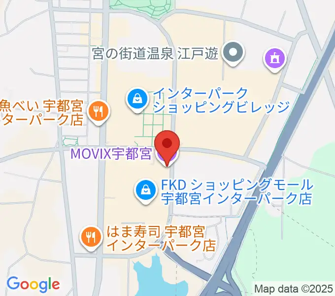 MOVIX宇都宮の地図