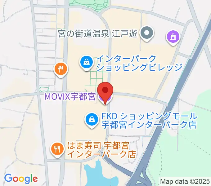MOVIX宇都宮の地図