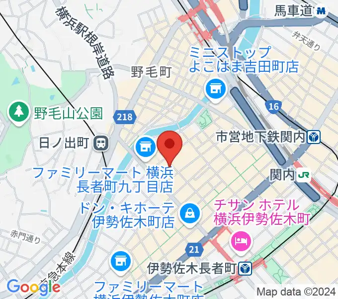 日ノ出町 試聴室その3の地図