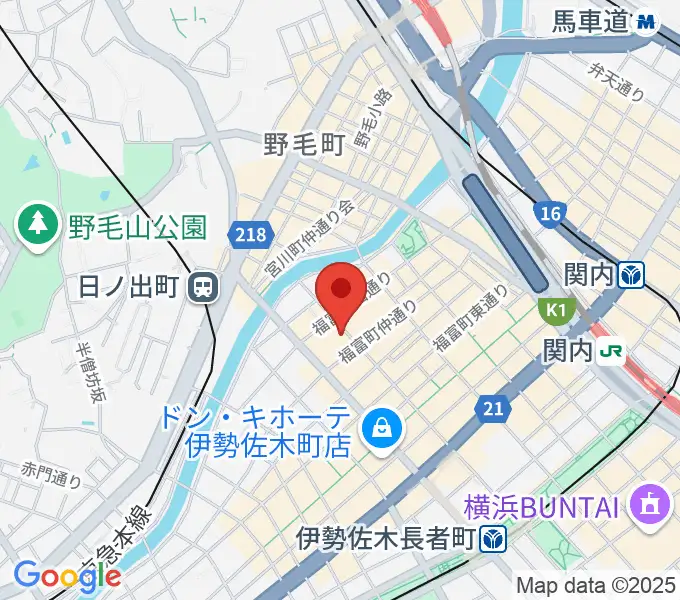 日ノ出町 試聴室その3の地図