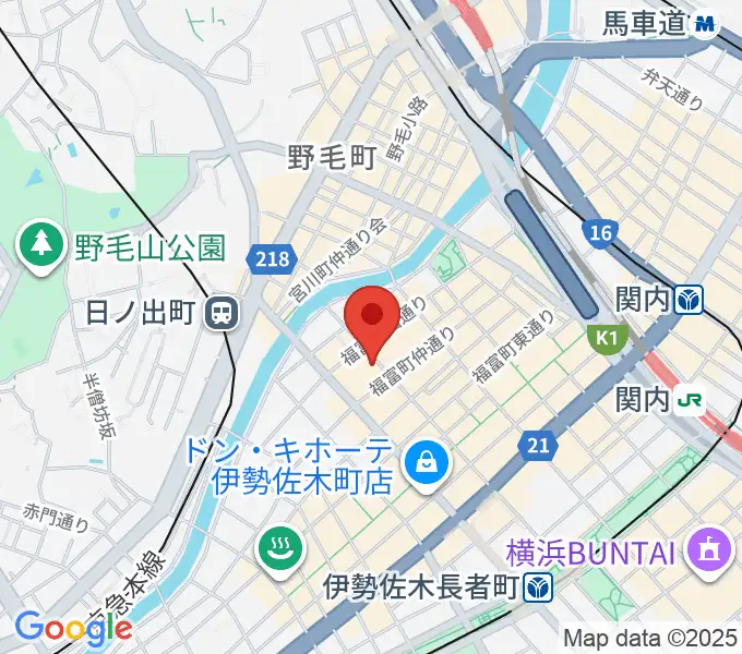 日ノ出町 試聴室その3の地図