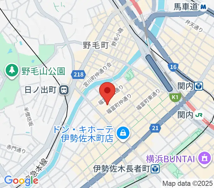 日ノ出町 試聴室その3の地図
