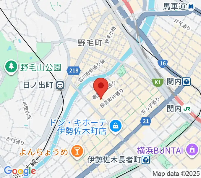 日ノ出町 試聴室その3の地図