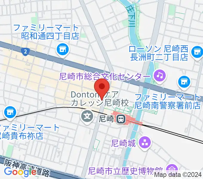 尼崎Scopeの地図