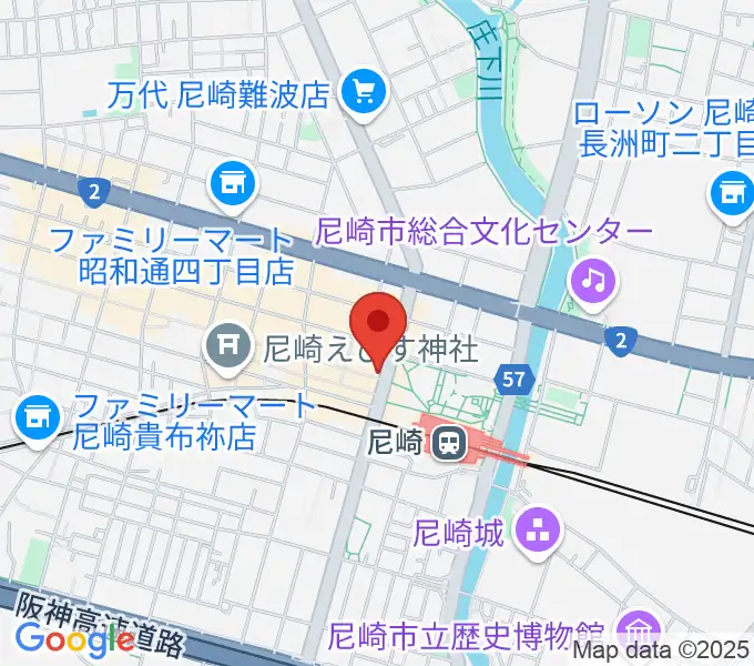 尼崎Scopeの地図