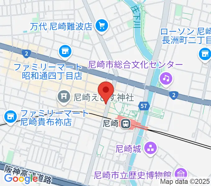 尼崎Scopeの地図