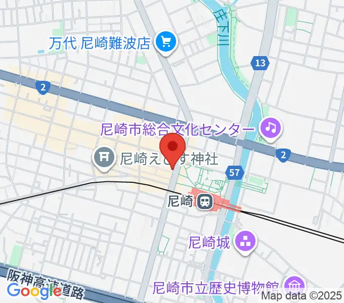 尼崎Scopeの地図