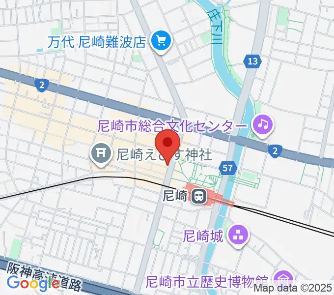 尼崎Scopeの地図