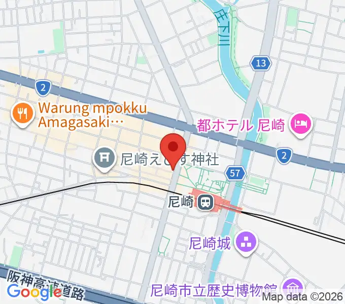 尼崎Scopeの地図