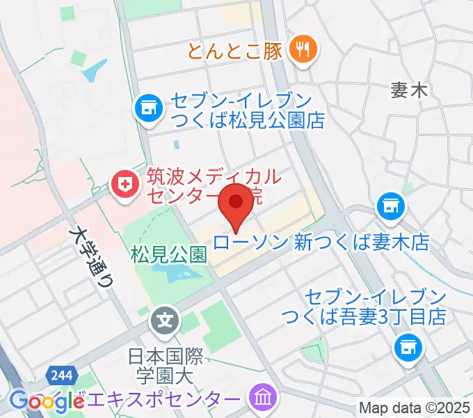 つくばFROGの地図