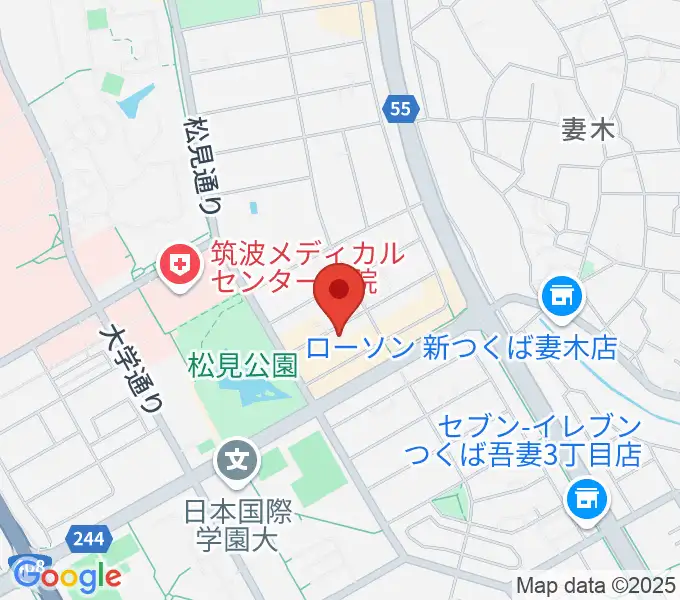つくばFROGの地図