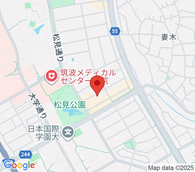 つくばFROGの地図
