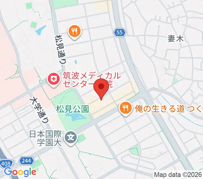 つくばFROGの地図