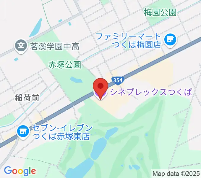 シネプレックスつくばの地図