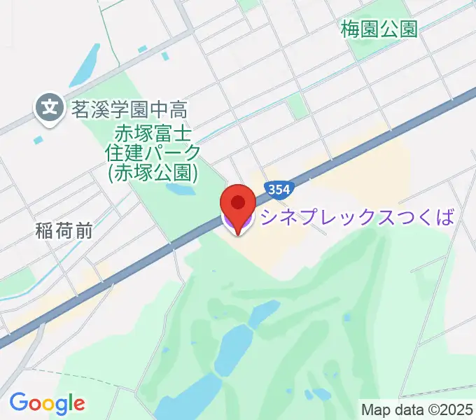 シネプレックスつくばの地図