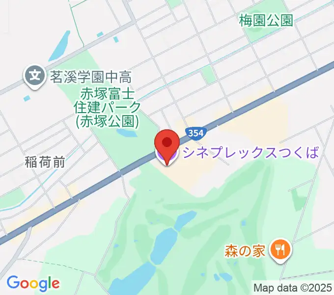 シネプレックスつくばの地図