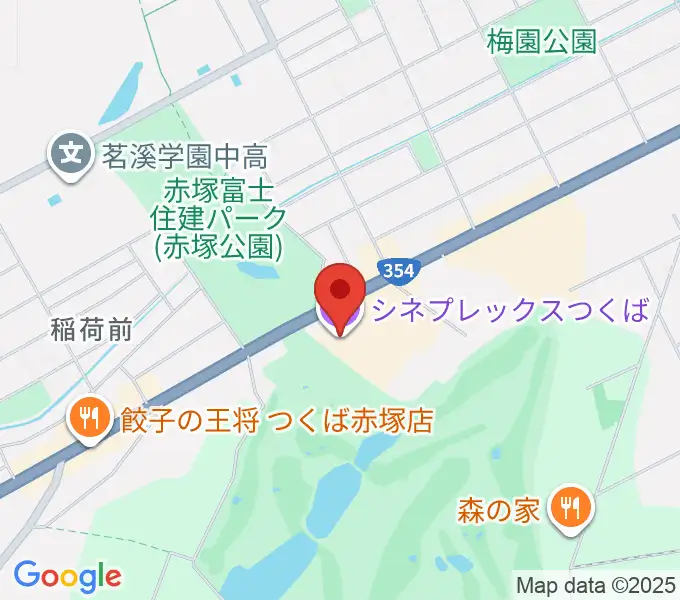 シネプレックスつくばの地図