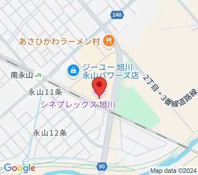 シネプレックス旭川の地図