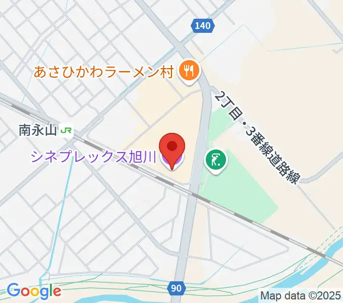 シネプレックス旭川の地図