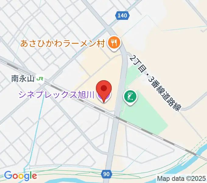 シネプレックス旭川の地図